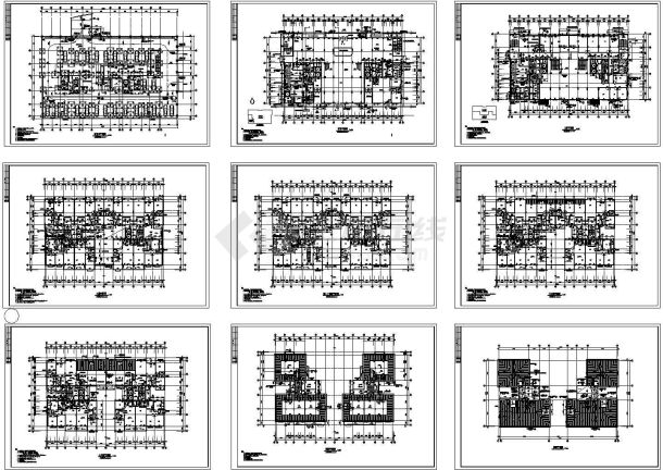 湘江明珠高层住宅建筑设计cad施工图-图二