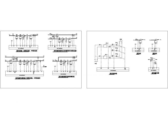 某空调自控原理系统CAD图_图1