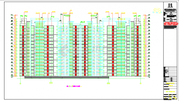 深圳凯丰花园住宅楼建筑设计施工CAD方案图-图一