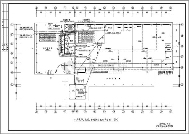 汽车展厅及维修车间电气设计CAD施工图-图二