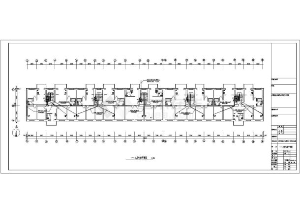 公寓宿舍楼电气设计cad图纸施工方案-图二