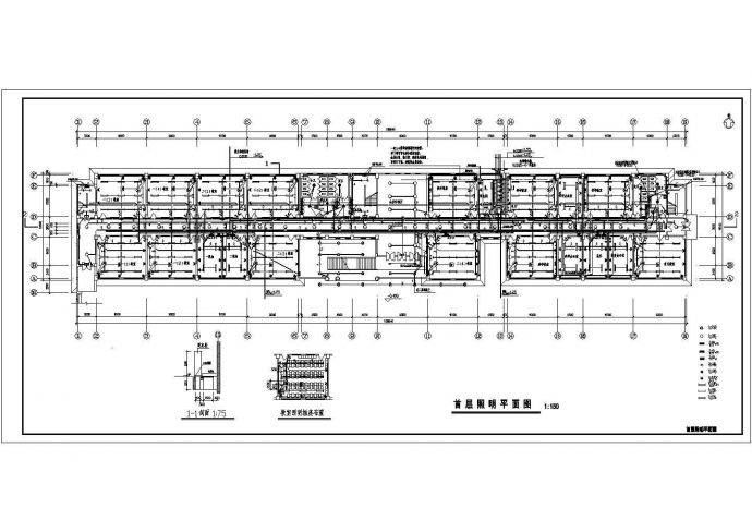四层教学楼电气防雷设计CAD施工图_图1