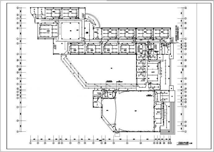 五层教学楼电气设计方案CAD施工图_图1