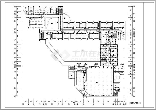 五层教学楼电气设计方案CAD施工图-图二