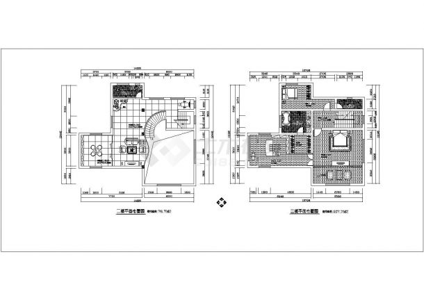 广东珠海别墅主楼设计施工CAD全套图-图二