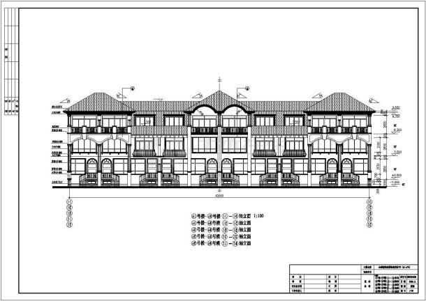 金碧骏鸿花园低密度住宅施工设计方案图-图二