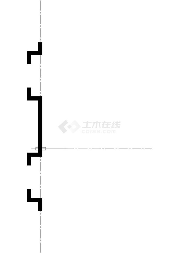 某商住街多栋小型建筑电气设计CAD图纸-图二