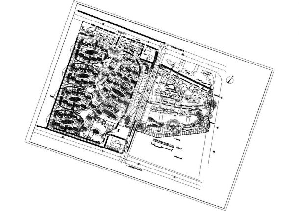 某10万平米住宅规划总平面设计施工图-图一