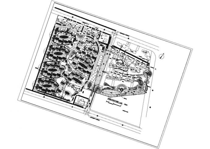 某10万平米住宅规划总平面设计施工图_图1