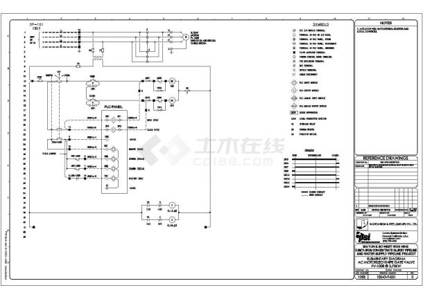 某工厂PLC整套控制电气详细设计施工方案图纸-图一