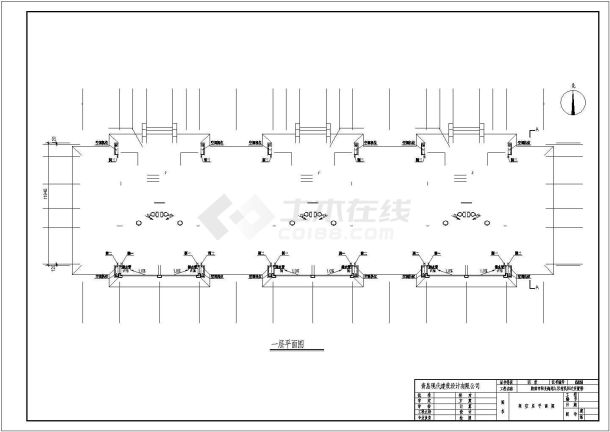 某中学学生多层安置楼全套建筑设计图-图二