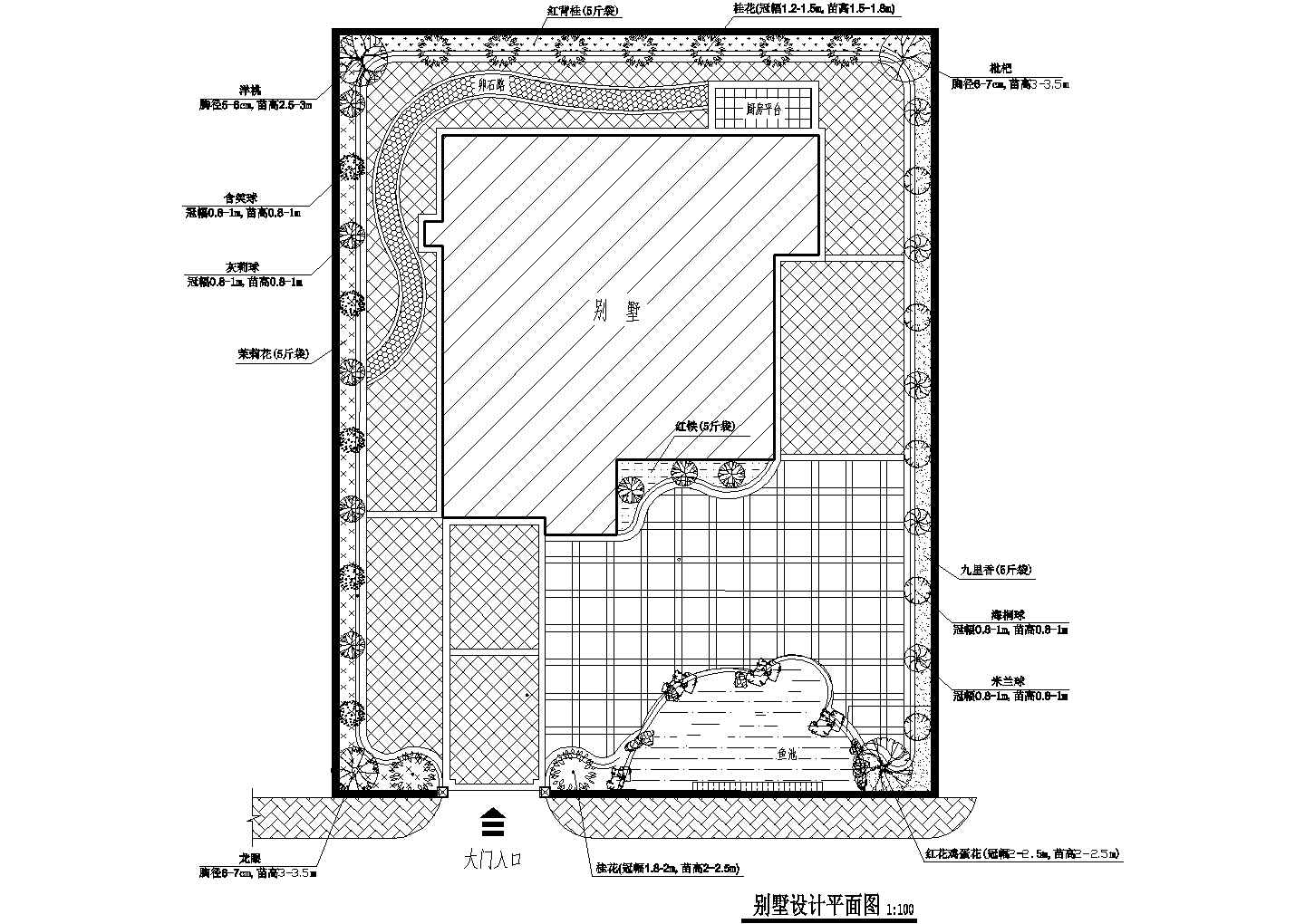 凤凰城别墅花园设计方案
