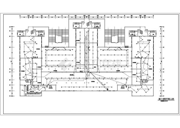 某教学楼全套电气设计CAD施工图-图一