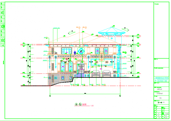 全套千万别墅施工CAD建筑方案图纸_图1