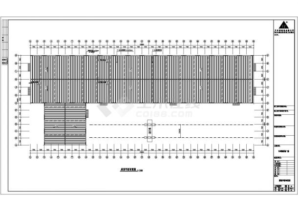 某公司十号厂房工程CAD平面设计方案-图二