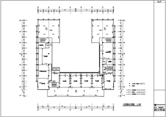 办公楼综合布线全套电气设计方案图_图1