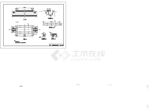 某U形渠道预制板生产(公路)桥设计CAD图-图一