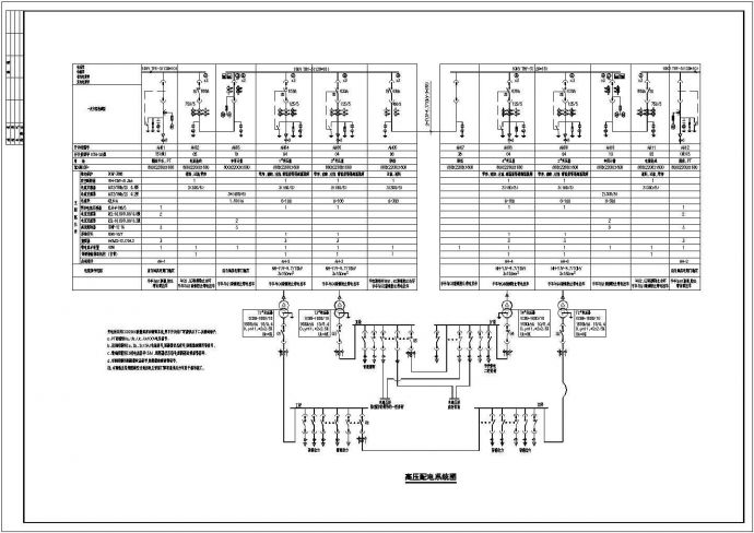 某地区小型校核配电室电气施工图（共7张）_图1