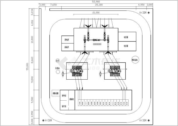 北方某地区某110KV变电站cad电气设计施工图-图一