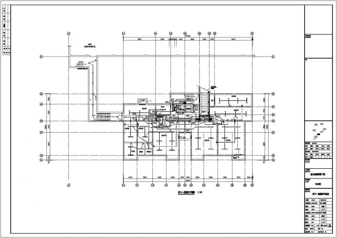 某地区某高层住宅楼电气线路施工设计cad图纸_图1