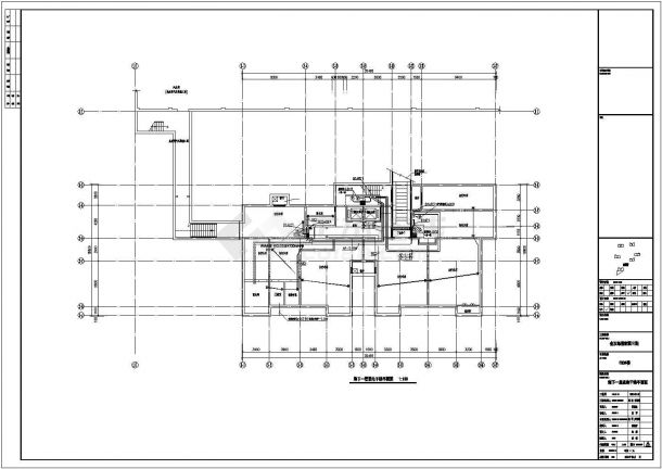 某地区某高层住宅楼电气线路施工设计cad图纸-图二