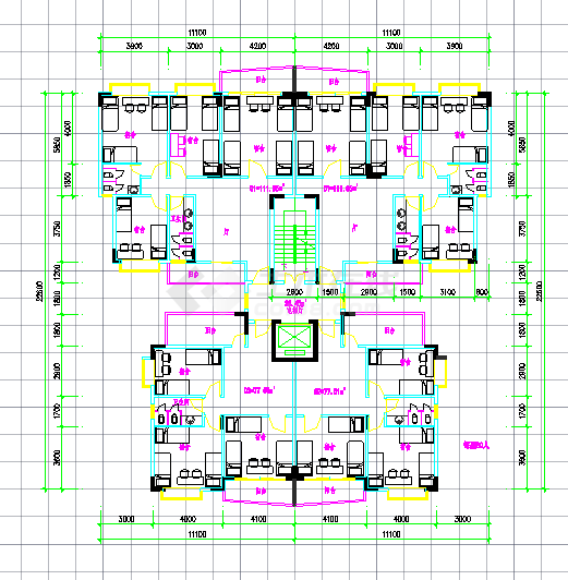 某住宅小户型cad施工图-图二