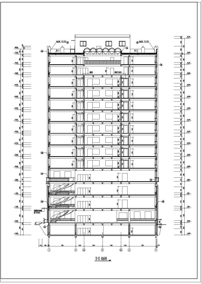 某高层住宅的全套CAD设计建筑的完整图纸_图1