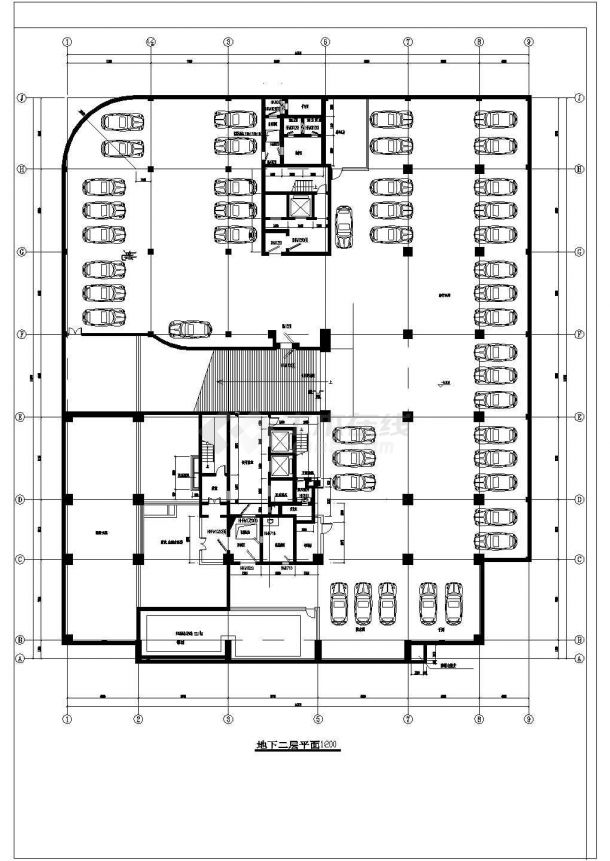 人防建筑施工及设计方案全套CAD图纸-图二