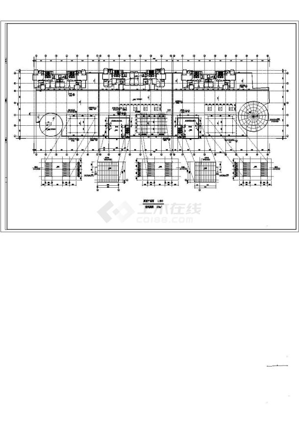 商场建筑设计方案及施工全套CAD图纸-图一