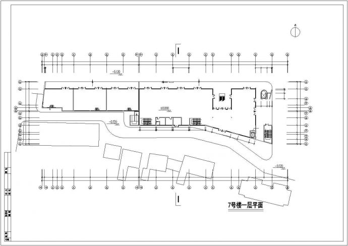 四层商业中心建筑设计方案全套CAD图纸_图1