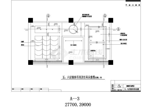 休闲酒店装修设计施工方案全套CAD图纸-图二