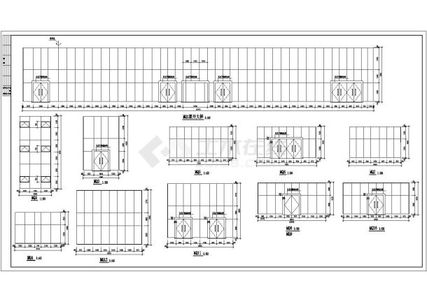 宾馆建筑设计方案及施工CAD平面图-图一