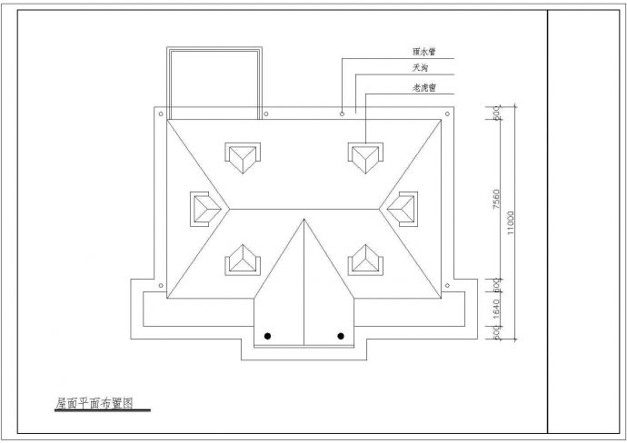 别墅建筑设计方案及施工CAD全套图纸_图1