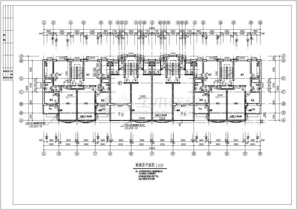 别墅设方案及施工全套CAD平面图纸-图二