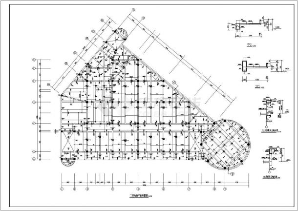 高层住宅楼建筑设计施工方案全套CAD图纸-图二
