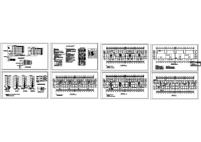 六层住宅楼电气平面图cad图纸_图1