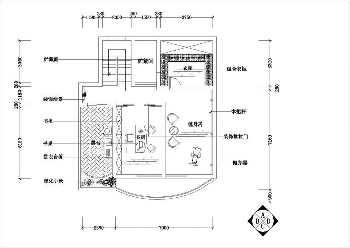 别墅竹苑小区设计方案及施工全套CAD图纸_图1