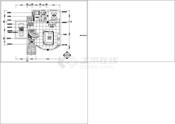别墅竹苑小区设计方案及施工全套CAD图纸-图二