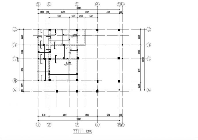 错层别墅建筑结构施工设计全套CAD图纸_图1