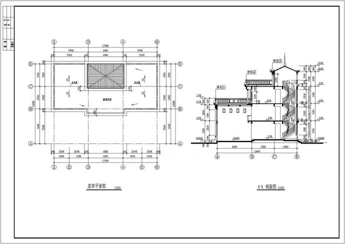大型别墅建筑设计方案及施工全套CAD图纸_图1