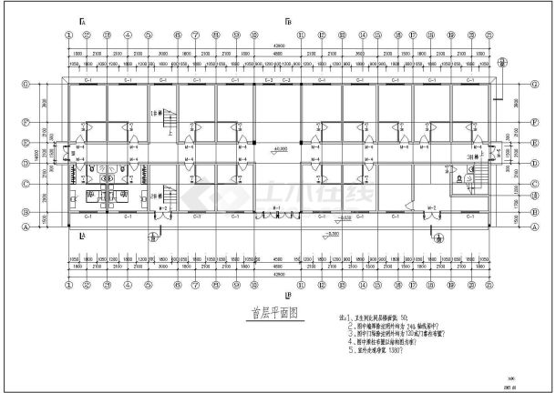 某地区小型简单的居士房古建筑施工图纸-图二