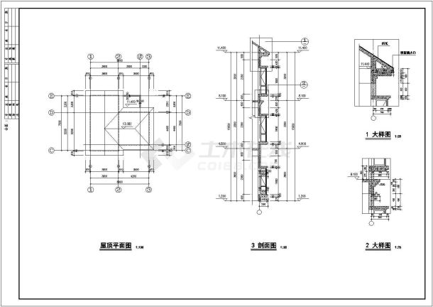 知名度假高层度假酒店全套建筑设计图-图二