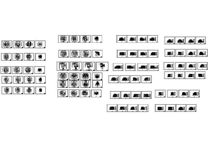 11套三层别墅区别墅设计图 （面积在289.2～646.6平米）_图1