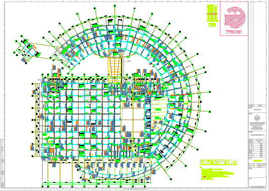 某地图书馆的建筑施工以及装修图（含设计说明）-图二