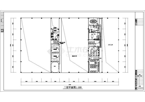 某地区大型豪华的丰田汽车展厅电气施工图-图二