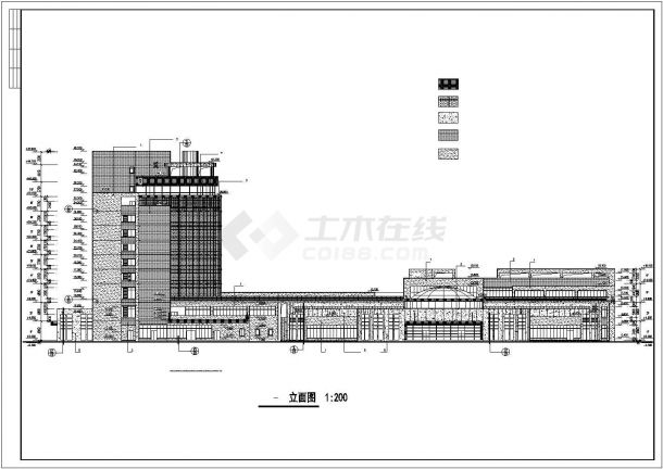 [成都]某十层医疗综合楼建筑详细施工图纸-图一
