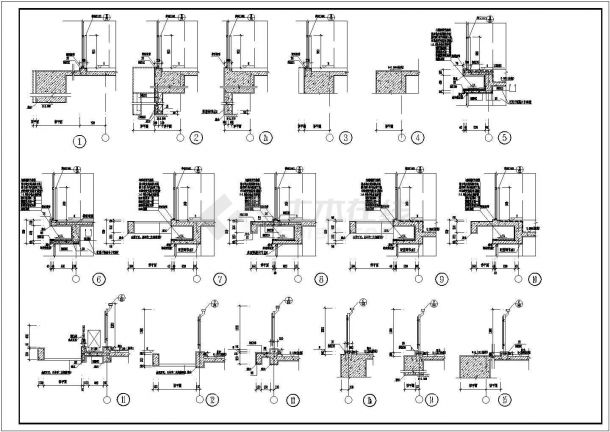 98层三重结构体系相互作用的伸臂桁架及腰桁架综合大厦建筑、幕墙施工CAD图纸，高441米D座-图一