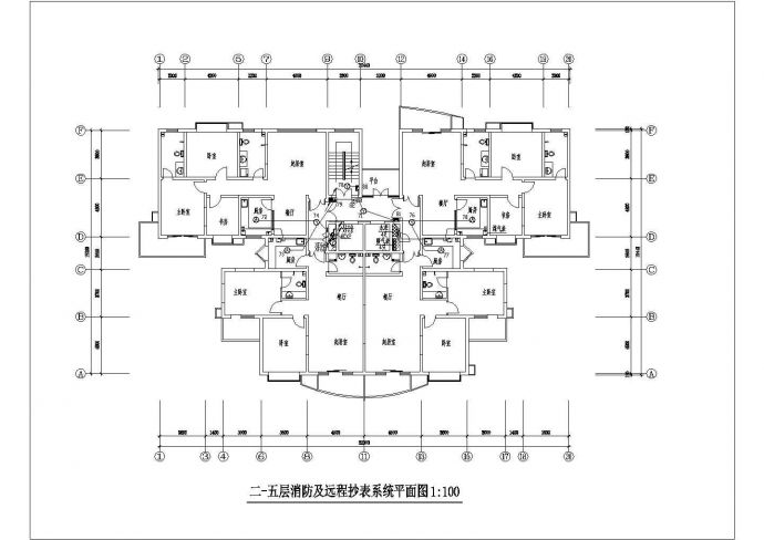 某十七层机房电气消防CAD施工图_图1