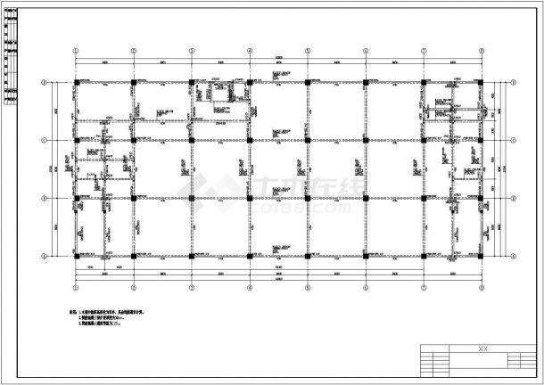某地5层商业楼结构设计方案图（本科毕业设计）-图一