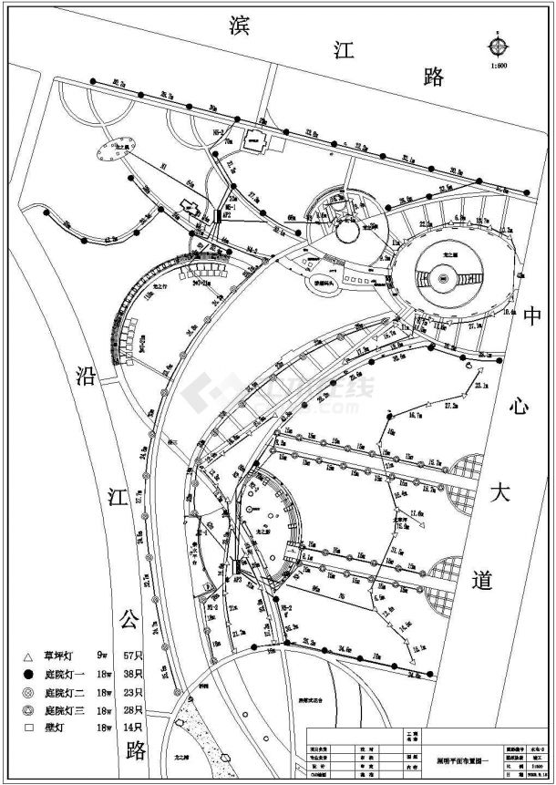 生态园全套电气设计施工CAD图纸-图二